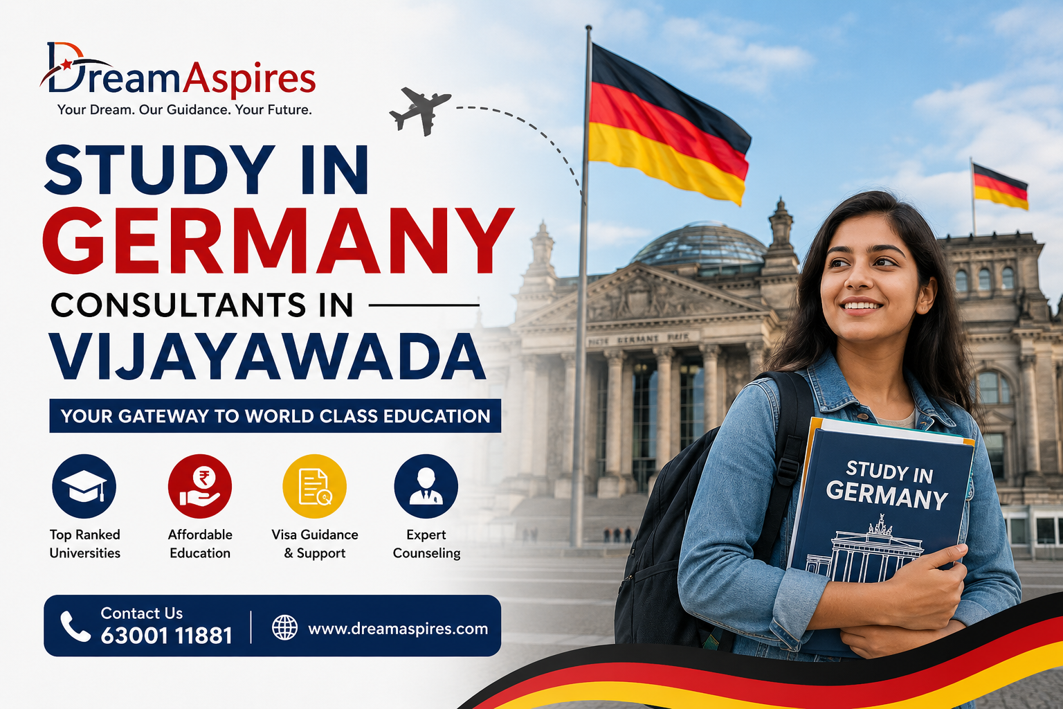 Study in Germany Consultants in Vijayawada – Your Gateway to Global Education with DreamAspires